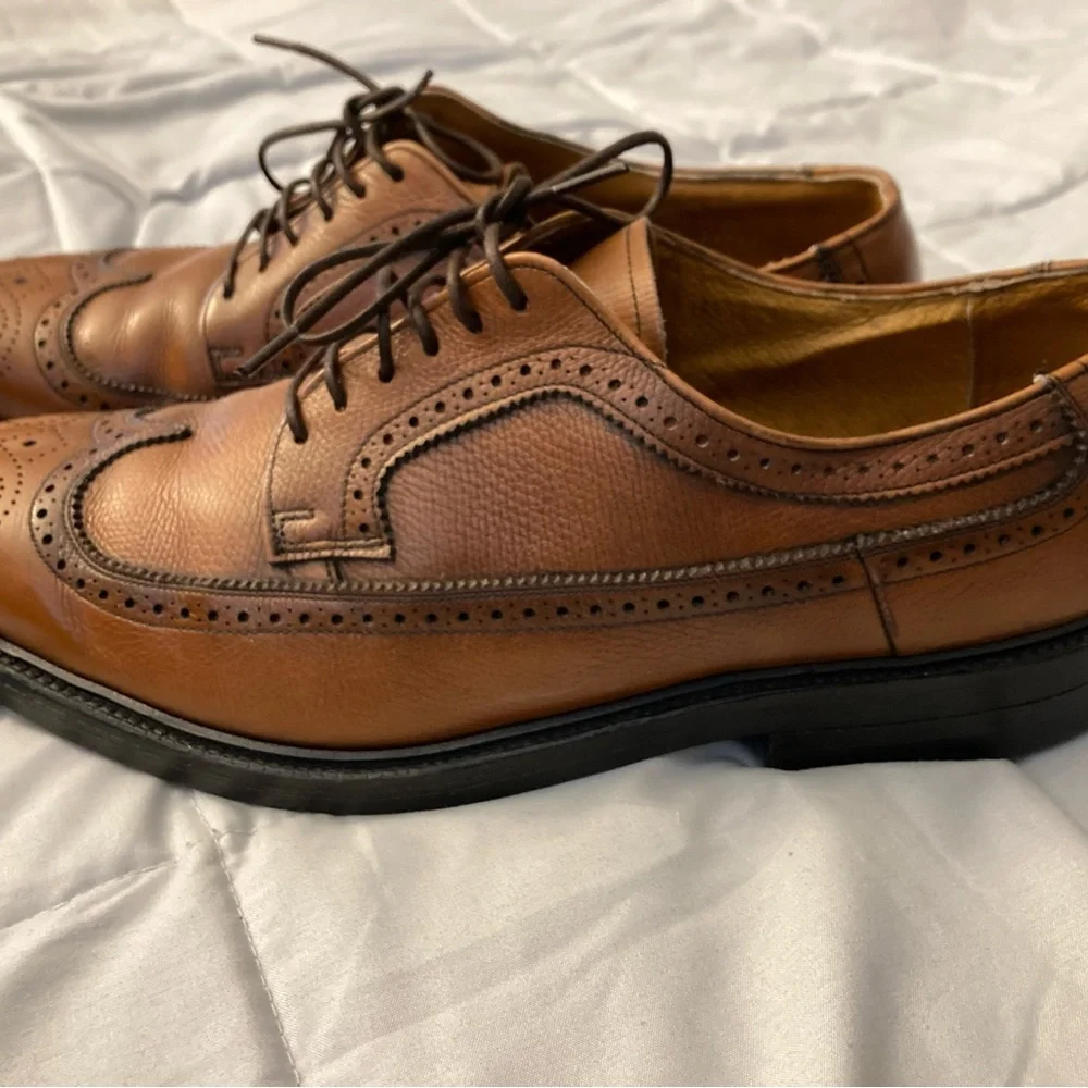 Hanover Wing Tip Shoes Size 10 Ex Cond - Picture 7 of 13